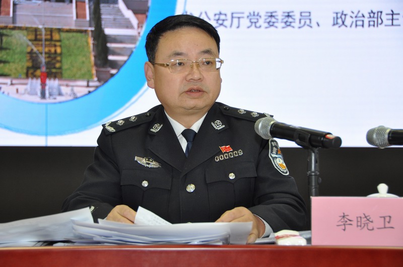 李晓卫同志在甘肃警察职业学院魏家庄校区为学生授课