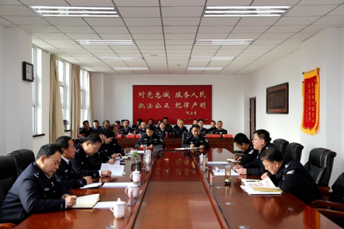 赵志坚同志督导警院落实全面从严治警和党风廉政建设主体责任