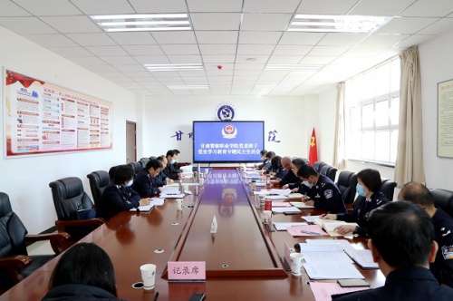 学院召开党史学习教育专题民主生活会